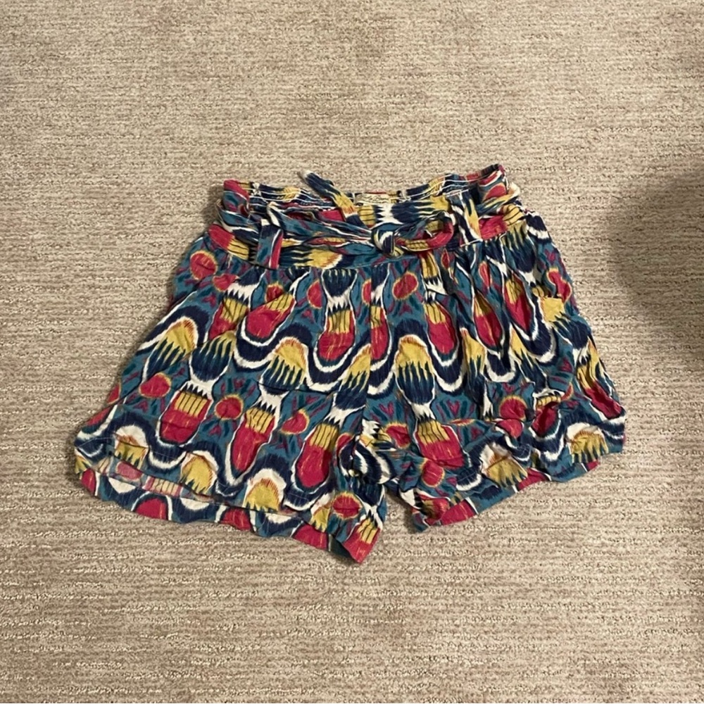 Lucky Brand High Waist Red and Blue Shorts